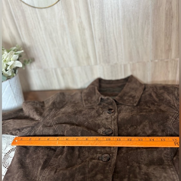 I. E. Relaxed Classic Brown Leather Suede Jacket - Picture 9 of 14